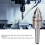 Centro vivo MT2 140 mm HCS 60 Herramienta de torno 12