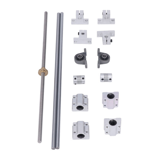 Kit de tornillo de avance T8 ejes ópticos de 450 mm doble riel de 8 mm 1