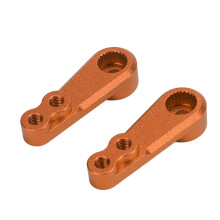 2er Pack RC 25T Metallservoarm Aluminiumlegierung Servo-Lenkarm für Ferngesteuerte Autos im Maßstab 1/8 und 1/10 Orange