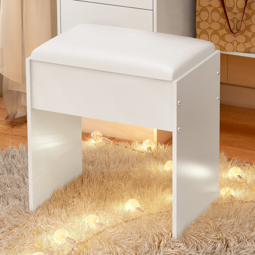 Dressing Table Stool Piano Seat Padded Soft Makeup Bench Chair Bar