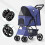 Pet Stroller Lightweight Foldable Ventilate Oxford 10