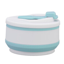 500ml faltbarer Silikonbecher 15x9cm Hellblau