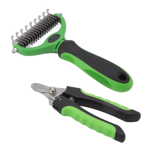 Pet Undercoat Rake Double Sided Knots Removal 2