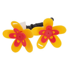 DIY Kolibri-Futterspender Hängehalsflasche Recycling-Blumen-Kit für Gartinenhof Hof mit Doppelblumen