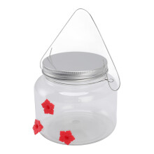 Hummel Futterspender Klarsicht hängend dekorativ tragbar Hummeln Wasser-Futter-Behälter für Terrasse Garten 475ml