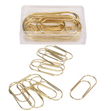 100 piezas chapadas en oro, clips para planificador, tamaño: estándar