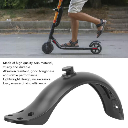 Electric Scooter Mudguard Black Splash Proof Replacement 4 Hole 2