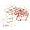 100 piezas de clips dorados para planificador de forma cuadrangular 5