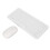Wireless Keyboard Mouse Combo 2.4G Ergonomic Silent White 15