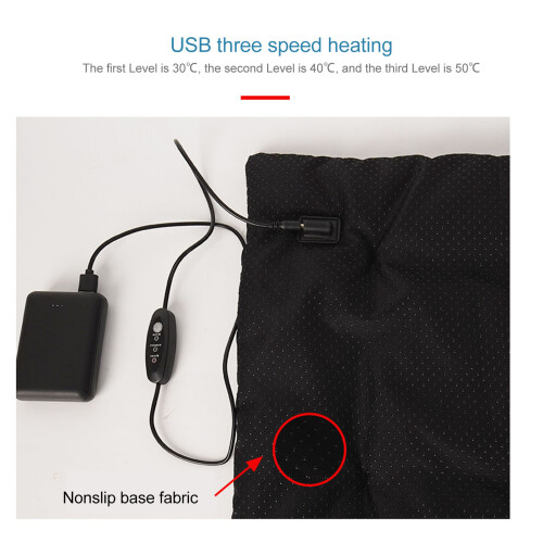 USB Heating Pad 37x47cm Foldable Washable 3-Level Temperature 2