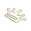 Office Home School Planner Clips 100Pcs Gold Anti Rust Electroplating Crown 8