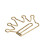 Office Home School Planner Clips 100Pcs Gold Anti Rust Electroplating Crown 11