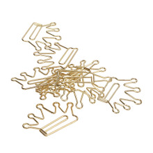100 piezas de clips dorados para planificador, anticorrosivos