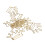 Office Home School Planner Clips 100Pcs Gold Anti Rust Electroplating Crown 1