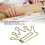 Office Home School Planner Clips 100Pcs Gold Anti Rust Electroplating Crown 9