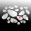 Decorative Oval Acrylic Mirror Wall Sticker Art 3