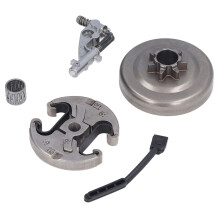 7 Zähne Kupplungsritzel-Ölpumpe Kit 17x30mm Zahnrad Eisen Hochpräzision für Husqvarna 455 460 Kettensäge