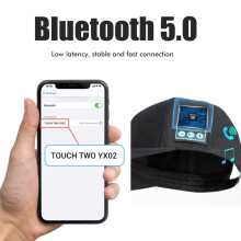 Altavoz Bluetooth para sombrero 200 mAh 23,62 pulgadas azul marino 40 mm