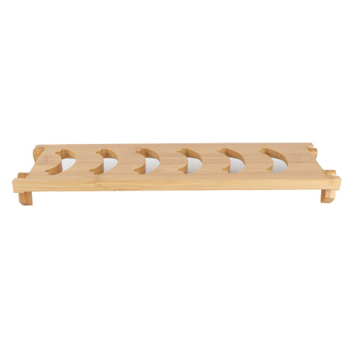 Bamboo Teacup Holder Shelf Tea Cup Draining Rack