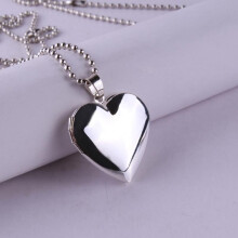 Heart Box Necklace Picture Frame Pendant DIY Heart
