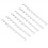 6Pcs Durable Metal Beehive Frame Strips Spacers 3