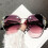 Gafas de sol con strass UV400 lentes gradientes de cristal 7