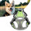 Breathable Soft Reflective Adjustable Dog Harness XL Fluorescent Green 1