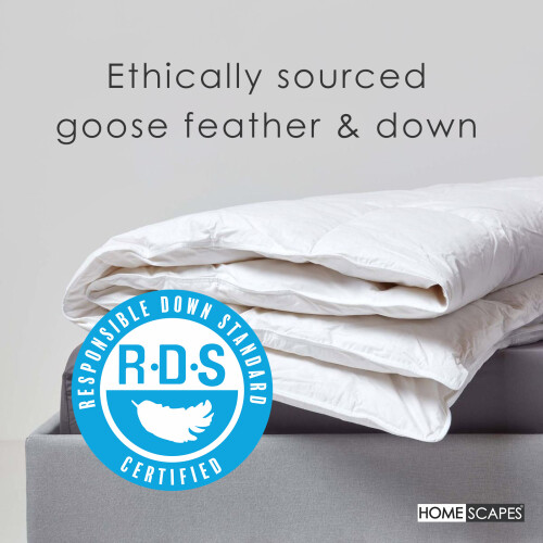 Homescapes (Double) Goose Feather and Down All Seasons Duvet 2