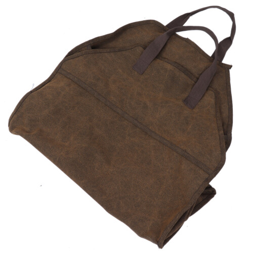 Portable Canvas Log Carrier Firewood Storage Tote 2
