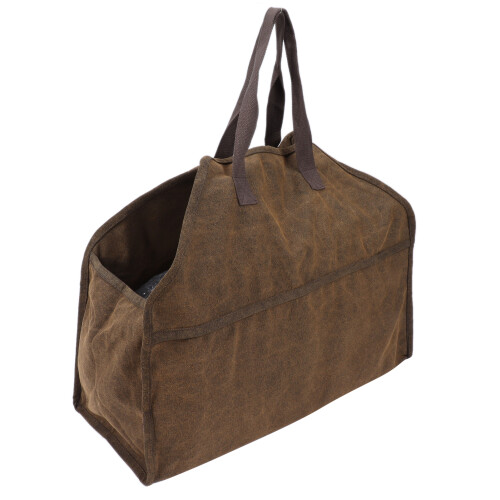 Portable Canvas Log Carrier Firewood Storage Tote 1