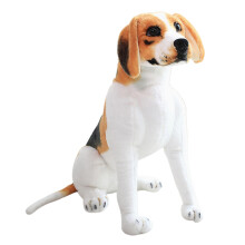 Lindo peluche de perro sentado 200 g altura 30 m colorido