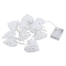 10LED Warm Romantic Heart Shaped Rattan Ball