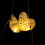 10LED Warm Romantic Heart Shaped Rattan Ball 10
