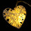 10LED Warm Romantic Heart Shaped Rattan Ball 12