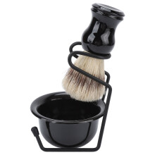 Herren Rasierkit Professionell Heim-Salon Tragbarer Rasierpinsel Schüssel Rasierer Pinselständer Halter Set