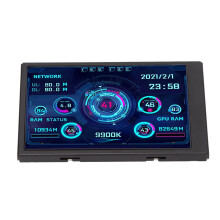 Monitor compacto de 3,5 pulgadas IPS USB de datos y temperatura para PC, CPU, RAM y panel de sensores.