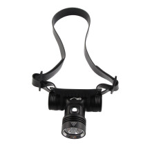 Linterna frontal de buceo 8000 lúmenes L2 LED, amarilla, 8,4x3,7x7,5 cm