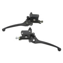 1 Paar 22mm/0,87 Zoll Brems- und Kupplungshebel Master Zylinder Schwarz für Gy6 50cc 110cc 125cc 150cc 250cc Roller