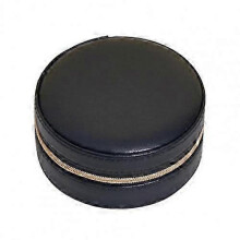 (black) 2025 Portable Jewelry Box Faux Leather Jewelry Storage Box For Earring Necklace Ring Box Jewelry Packaging Box Joyero Organizador
