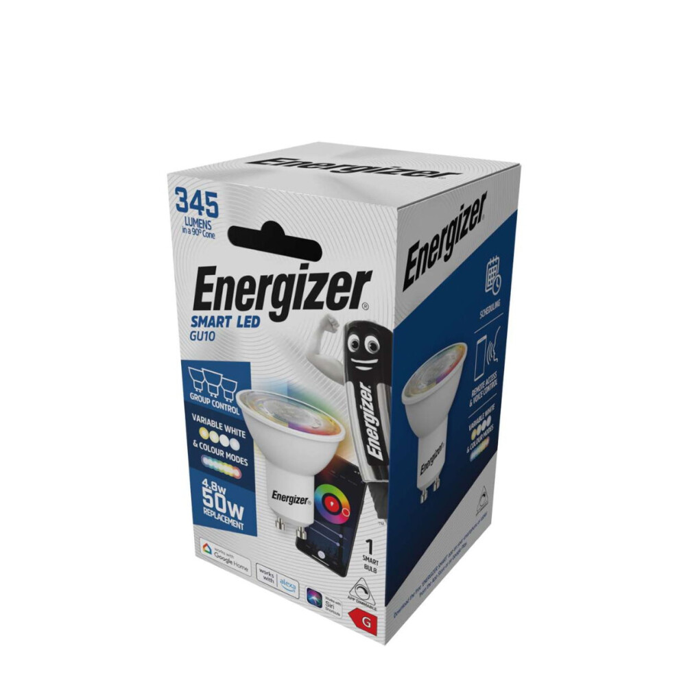 Energizer Smart GU10 - 4.8W - Colour Changing - 420lm - Boxed - S18462