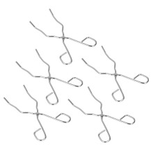 5 piezas de pinzas para crisol soporte de acero inoxidable para fundición