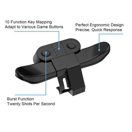 PS4-Controller-Paddels - ABS-Kunststoff, Burst-Funktion 2