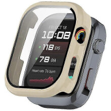 (unisex, Ivory White) 2025 For Huawei Watch D2 Case Hard PC All Around Watch Cover with Tempered Glass Film