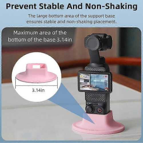 (Black) 2025 Silicone Base For DJI Pocket 3 Camera Dock Desktop Anti-skid Fixed Stand 2