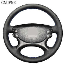 (Yellow Thread) 2025 Artificial Leather Car Steering Wheel Cover for Mercedes Benz E-Class W211 E230 E350 E280 CLS-Class CLS 350 500 G AMG SL CLK