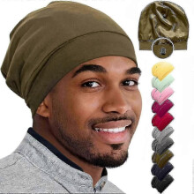 (Olive) 2025 Bonnet Silk Bonnet For Sleeping Satin Bonnet Hair Bonnets Black Women Silk Sleep-Good