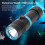 5000lm L2 Linterna de buceo 14cm blanca IPX8 100m 8