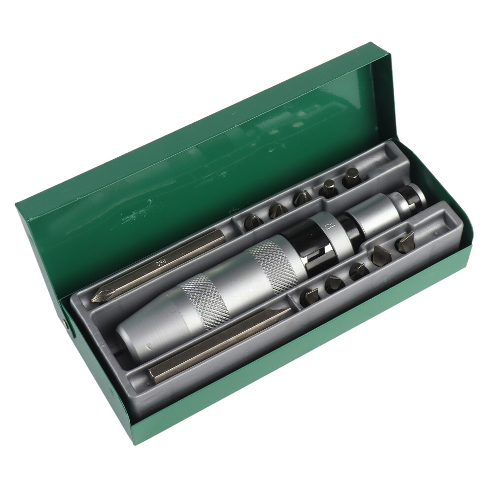 14 Pcs 1/2Â Impact Screwdriver Set Kit With Metal 9387669593830