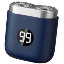 (Blue) 2025 Portable Electric Shaver for Travel Travel-Friendly Cordless Beard Trimmer for Home Travel