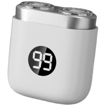 (White) 2025 Portable Electric Shaver for Travel Travel-Friendly Cordless Beard Trimmer for Home Travel